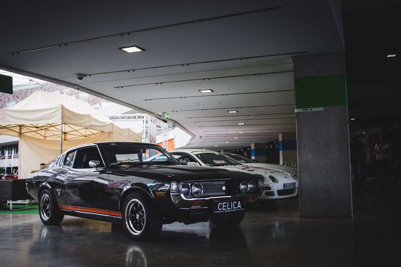 Toyota Celica 2000GT z 1994 roku w czasie targów Auto Nostalgia 2018