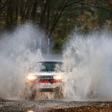  Michał Horodeński i Arkadiusz Sałaciński - Toyota Land Cruiser HDJ80 - Rajd Niepodległości 2024