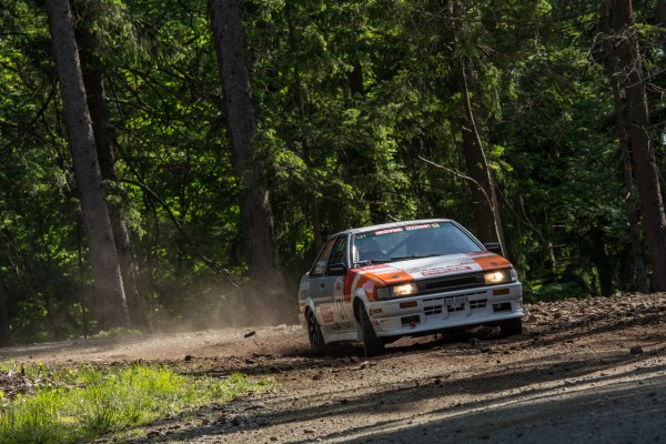 52. Rajd Dolnośląski 2018 - załoga Wysocki / Zalega - Toyota Corolla AE86