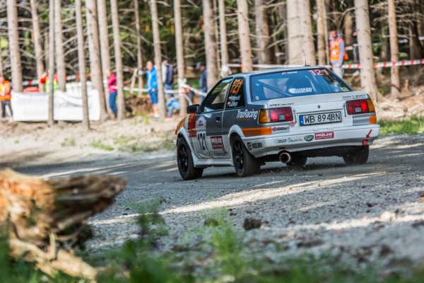 52. Rajd Dolnośląski 2018 - załoga Wysocki / Zalega - Toyota Corolla AE86