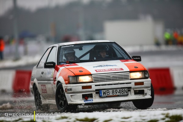 55. Rajd Barbórka 2017 - załoga Wysocki / Zalega - Toyota Corolla AE86