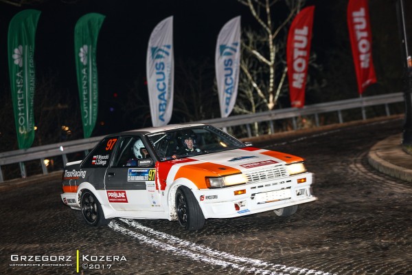 55. Rajd Barbórka 2017 - załoga Wysocki / Zalega - Toyota Corolla AE86