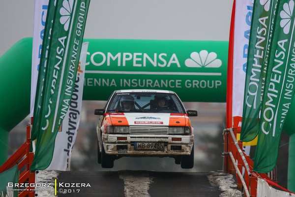 55. Rajd Barbórka 2017 - załoga Wysocki / Zalega - Toyota Corolla AE86