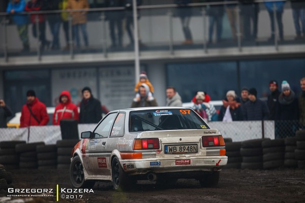 55. Rajd Barbórka 2017 - załoga Wysocki / Zalega - Toyota Corolla AE86