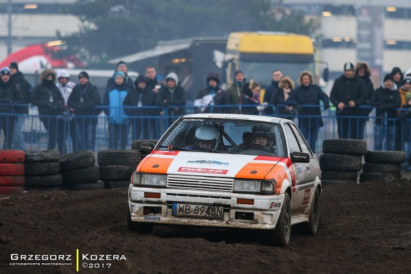 55. Rajd Barbórka 2017 - załoga Wysocki / Zalega - Toyota Corolla AE86