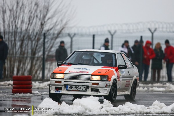 55. Rajd Barbórka 2017 - załoga Wysocki / Zalega - Toyota Corolla AE86