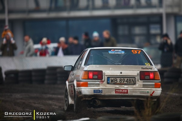 55. Rajd Barbórka 2017 - załoga Wysocki / Zalega - Toyota Corolla AE86