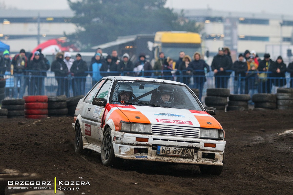 55. Rajd Barbórka 2017 - załoga Wysocki / Zalega - Toyota Corolla AE86