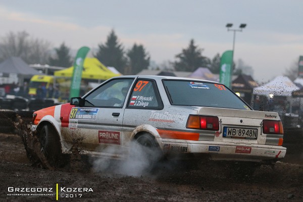 55. Rajd Barbórka 2017 - załoga Wysocki / Zalega - Toyota Corolla AE86