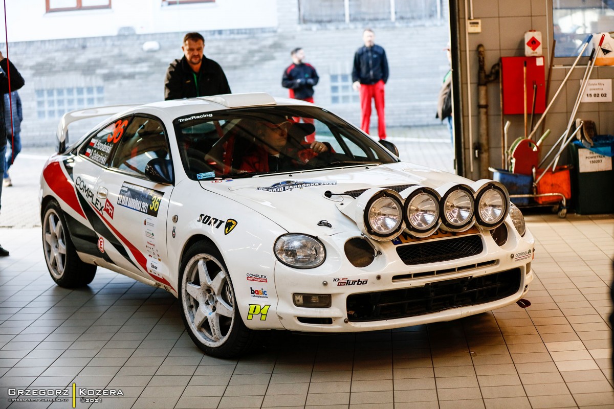 Załoga Horodeński / Sałaciński - Toyota Celica GT-Four ST205 - 59. Rajd Barbórka 2021