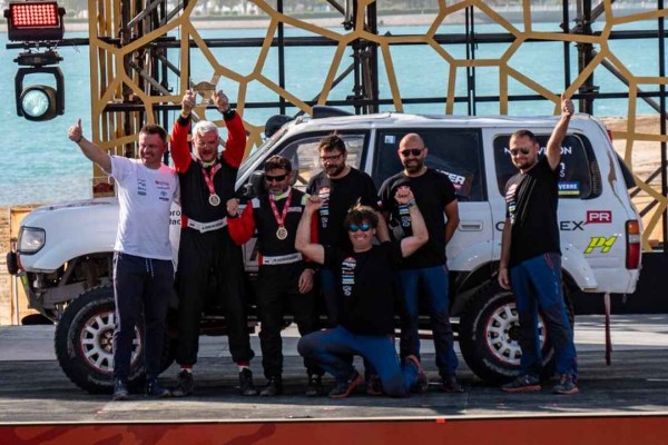 5. Michał Horodeński Arkadiusz Sałaciński Toyota Land Cruiser HDJ80 Solter Motorsport Rajd Dakar Classic 2024  Fot. TOYOTA TEAM CLASSIC