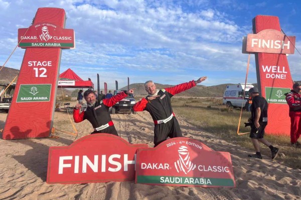 7. Michał Horodeński Arkadiusz Sałaciński Rajd Dakar Classic 2024  Fot. TOYOTA TEAM CLASSIC